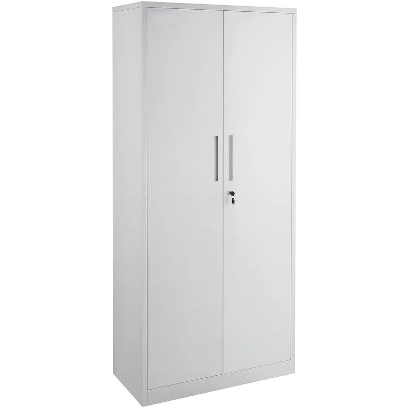 Armoire de rangement métallique verrouillable de 75 pouces avec 4 étagères réglables et 2 portes magnétiques