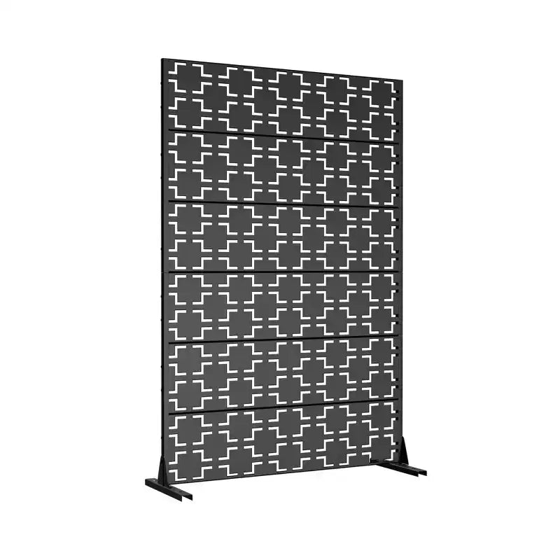 Écran en acier galvanisé noir Square 01 (lot de 6)