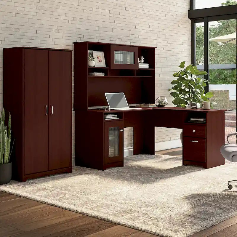 Armoire haute de rangement Cabot avec portes par Bush Furniture
