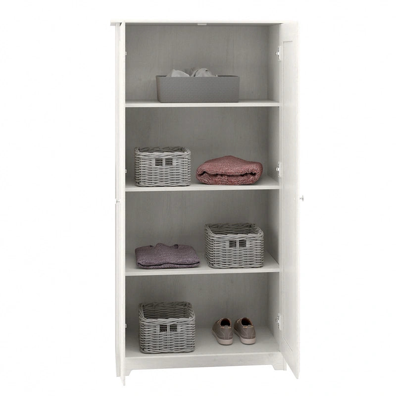 Meuble de rangement haut Cabot Espresso Oak avec portes – 31,38 long. x 16,30 larg. x 61,14 haut.