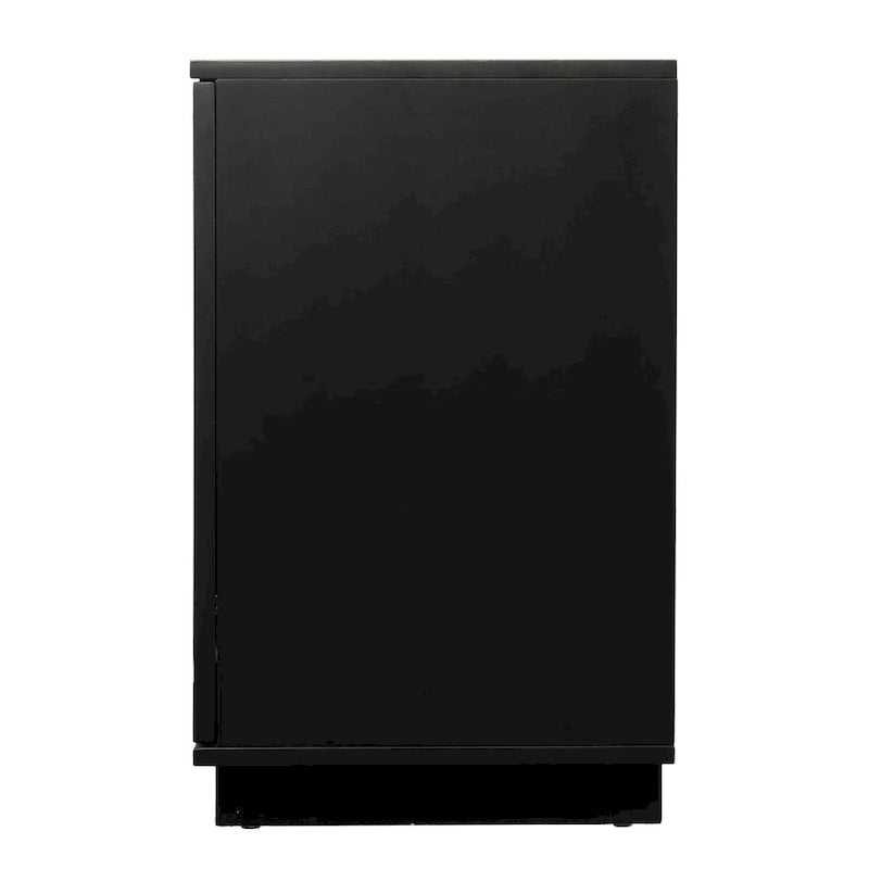 Meuble TV avec cheminée électrique et couleurs changeantes, avec rangement
