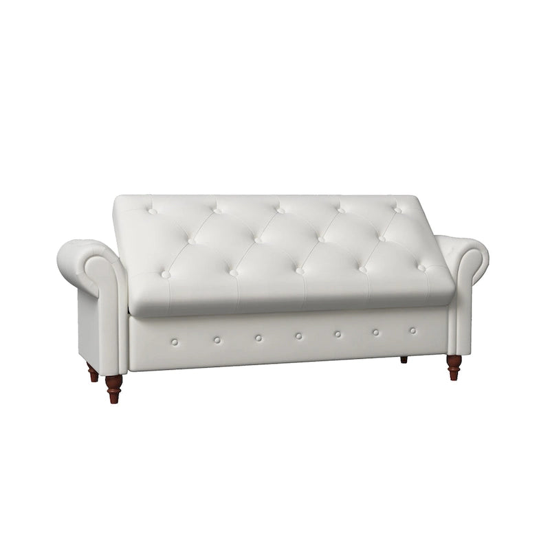 Banc de rangement moderne pour lit, banc à chaussures, repose-pieds avec accoudoirs roulés
