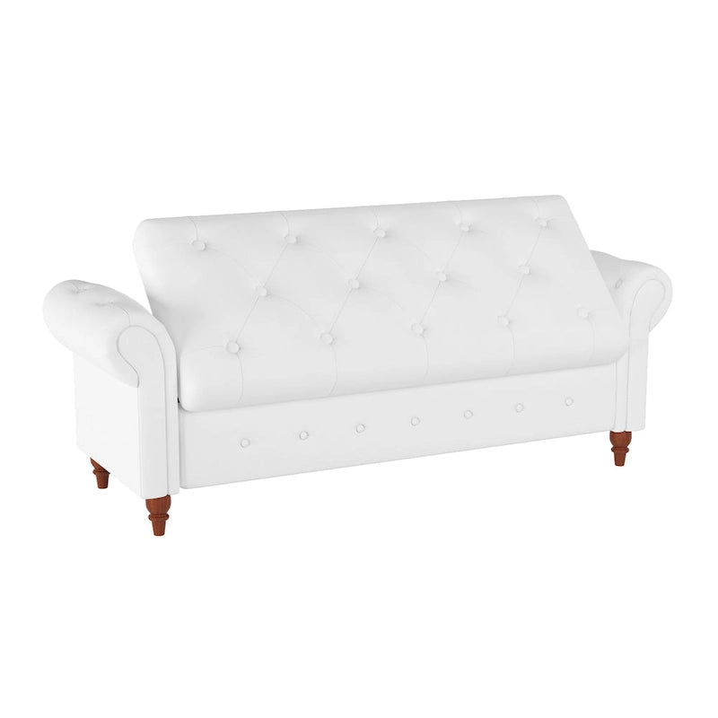 Banc de rangement moderne pour lit, banc à chaussures, repose-pieds avec accoudoirs roulés