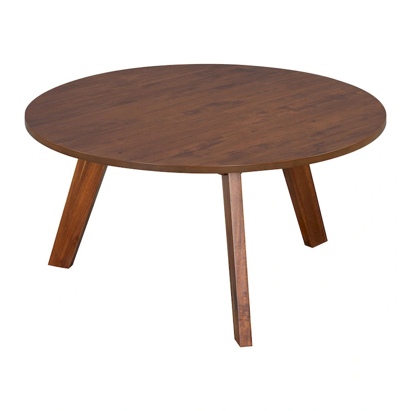 Table basse ronde en bois d'acacia