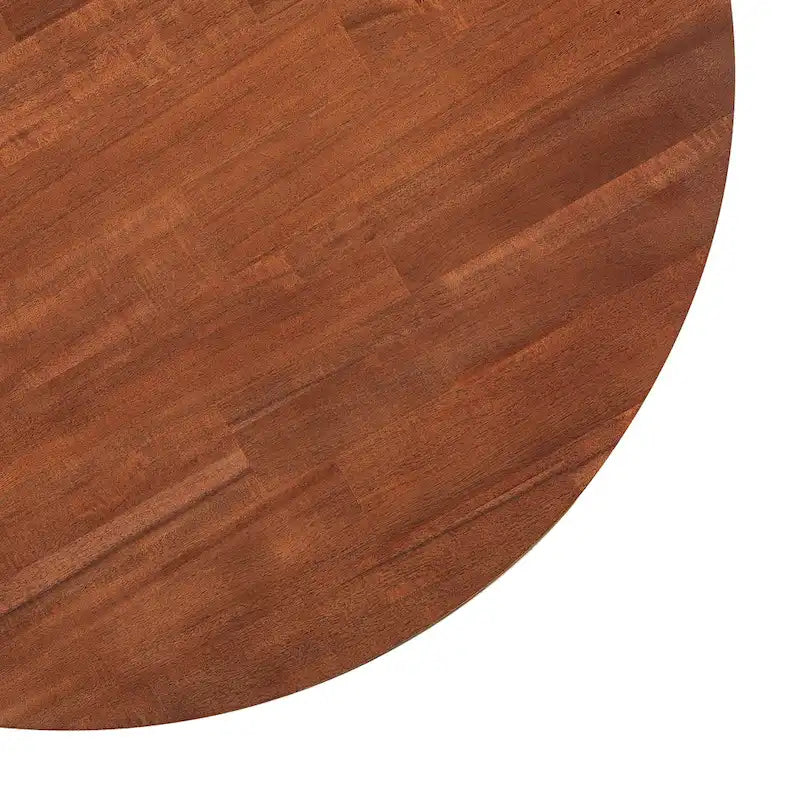 Table basse ronde en bois d'acacia