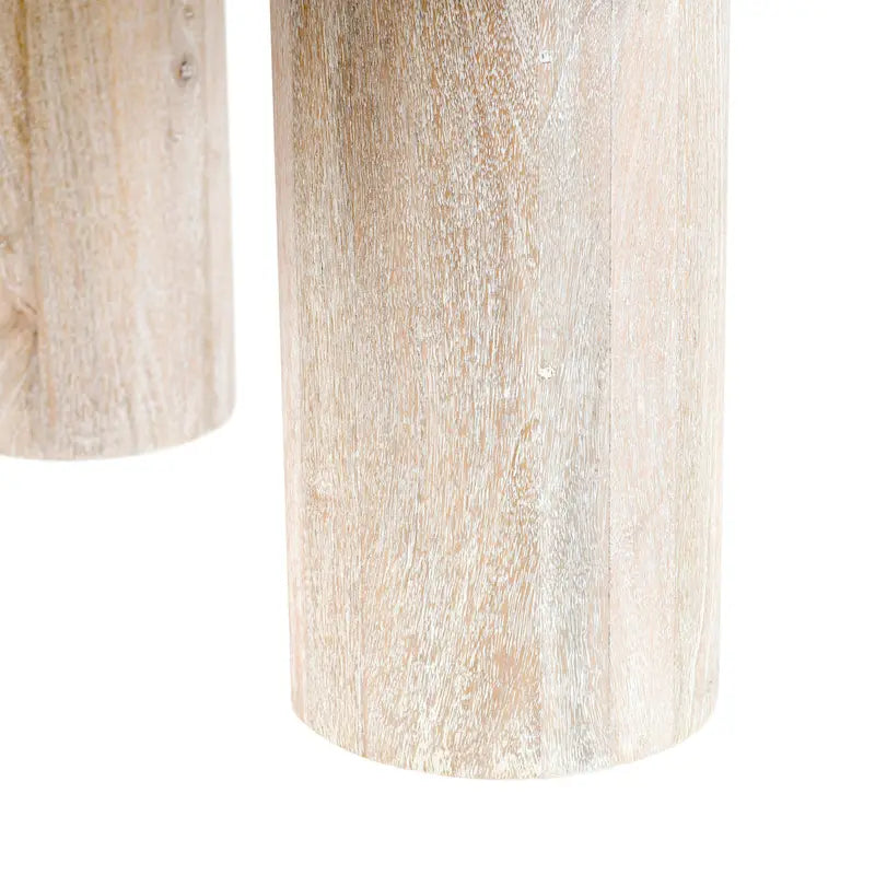 Table basse ronde en manguier de 40 pouces