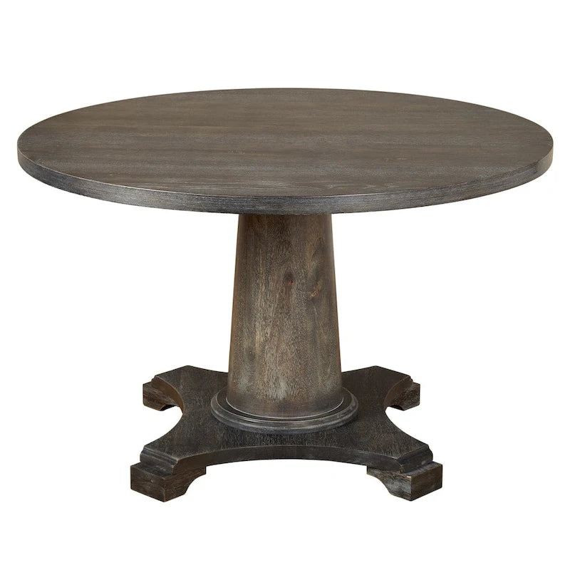 Table à manger ronde à pied central