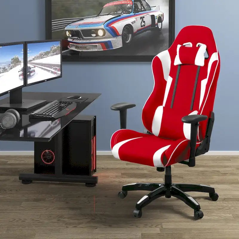 Chaise de jeu ergonomique à dossier haut avec support réglable