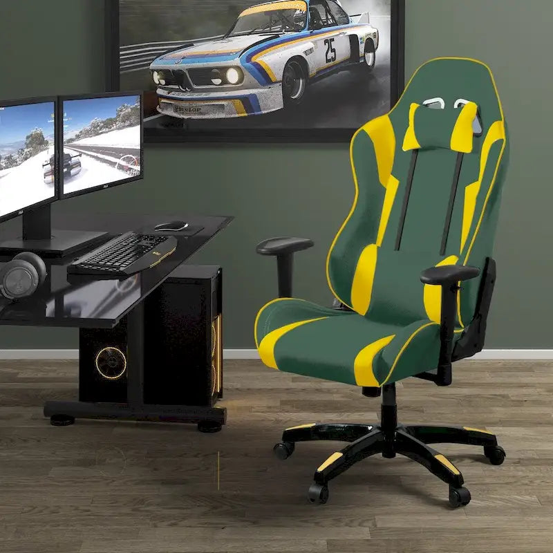 Chaise de jeu ergonomique à dossier haut avec support réglable