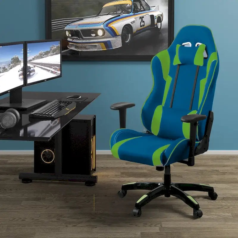 Chaise de jeu ergonomique à dossier haut avec support réglable
