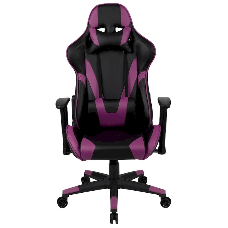 Chaise de jeu ergonomique Racing avec dossier inclinable