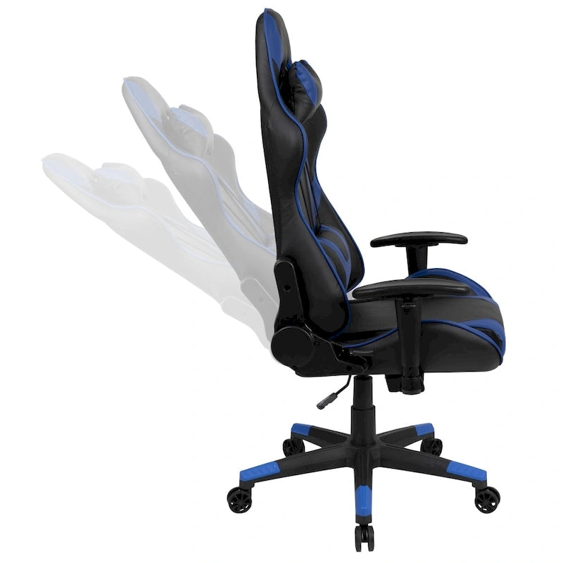 Chaise de jeu ergonomique Racing avec dossier inclinable