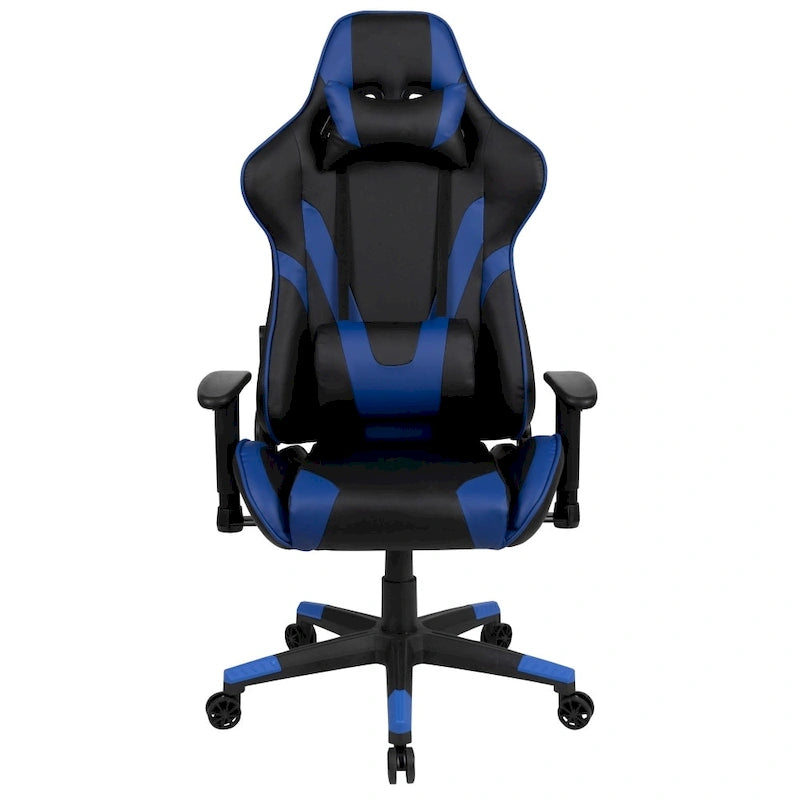 Chaise de jeu ergonomique Racing avec dossier inclinable