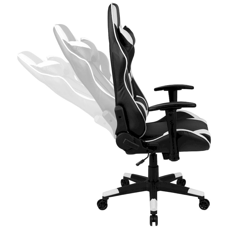 Chaise de jeu ergonomique Racing avec dossier inclinable