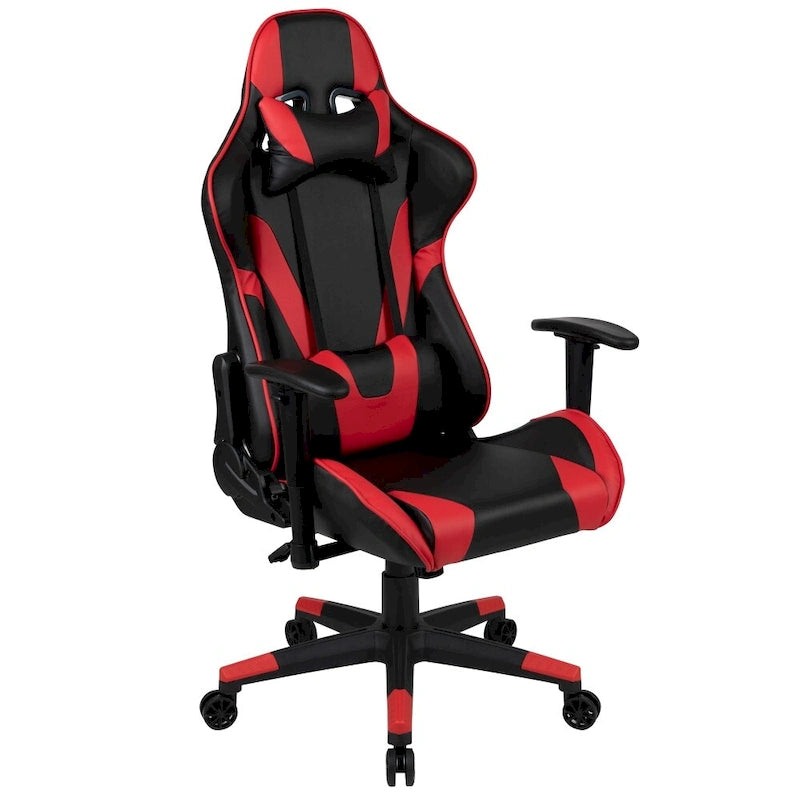Chaise de jeu ergonomique Racing avec dossier inclinable