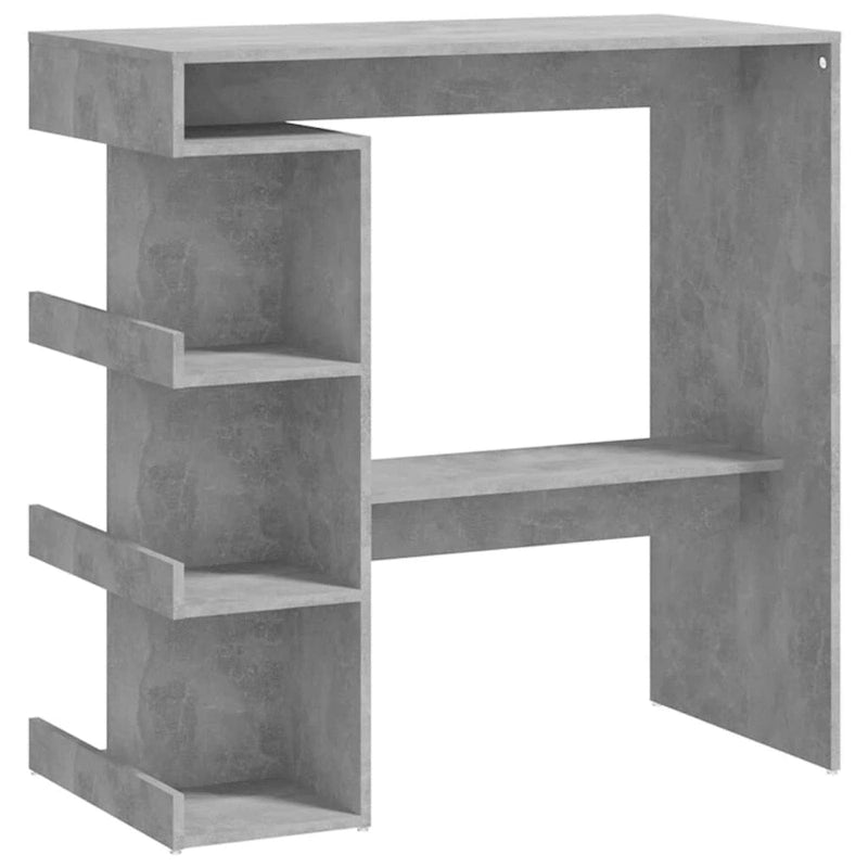 Table de bar de 39 pouces avec étagère de rangement et repose-pieds