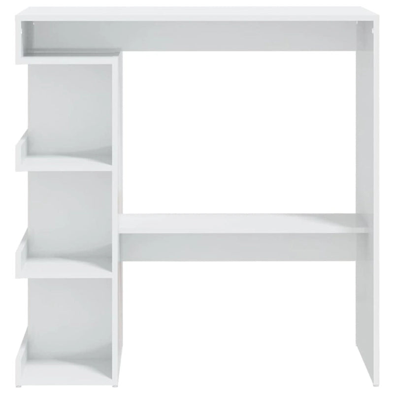 Table de bar de 39 pouces avec étagère de rangement et repose-pieds