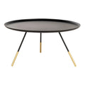 Table basse ronde avec plateau-serviteur – 29 la. x 29 prof. x 15 h.