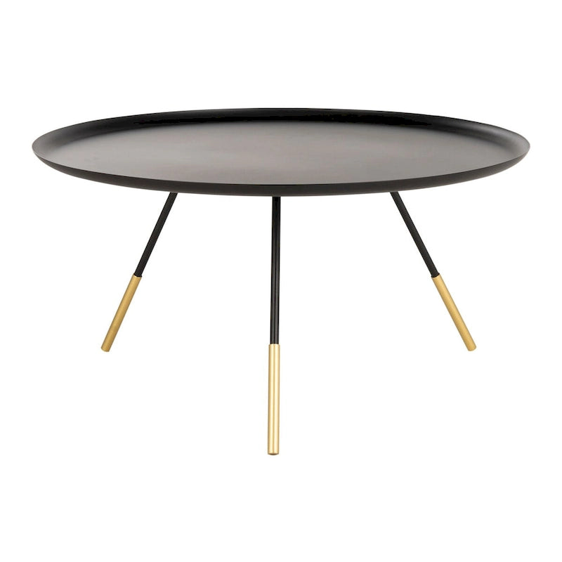 Table basse ronde avec plateau-serviteur – 29 la. x 29 prof. x 15 h.