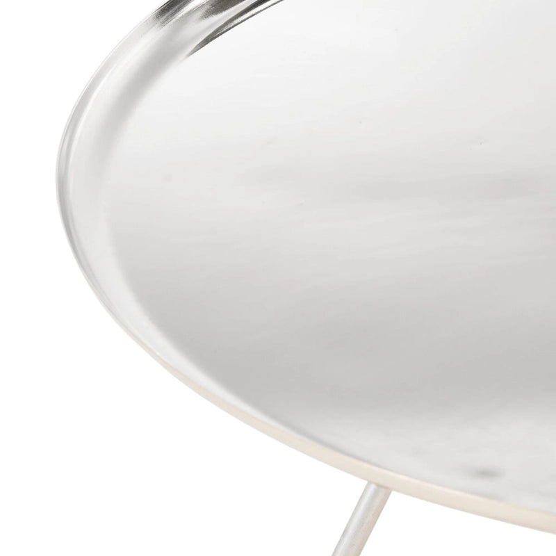 Table basse ronde avec plateau-serviteur – 29 la. x 29 prof. x 15 h.