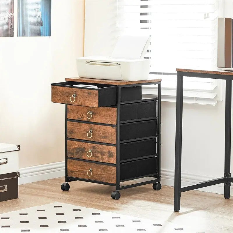 Commode de classement à 5 tiroirs - 15.7P x 15.7L x 25.7H