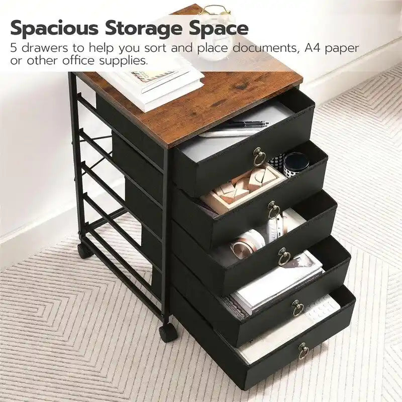 Commode de classement à 5 tiroirs - 15.7P x 15.7L x 25.7H