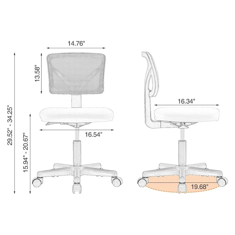 Chaise de bureau pivotante réglable en cuir synthétique