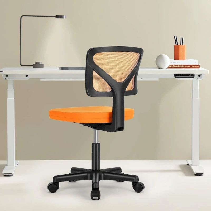 Chaise de bureau pivotante réglable en cuir synthétique