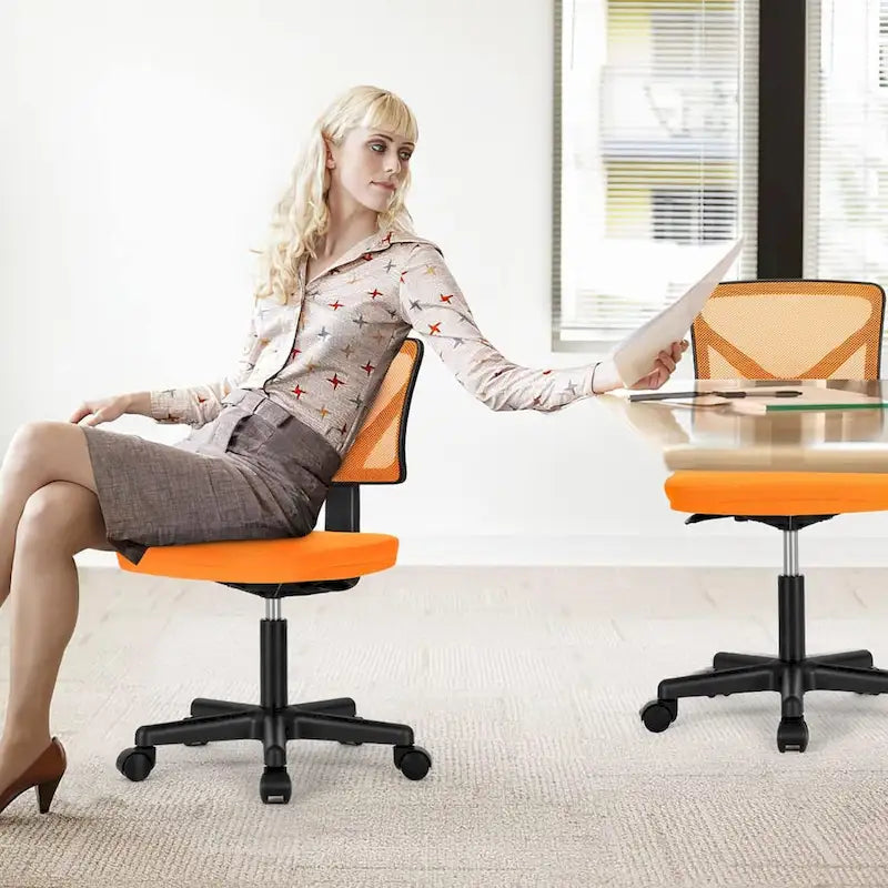 Chaise de bureau pivotante réglable en cuir synthétique