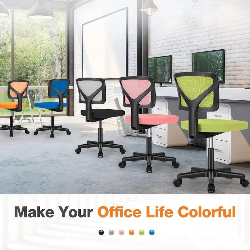 Chaise de bureau pivotante réglable en cuir synthétique