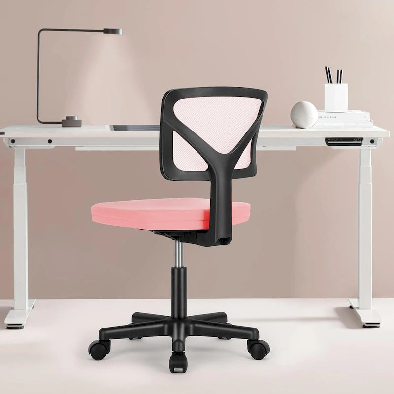 Chaise de bureau pivotante réglable en cuir synthétique