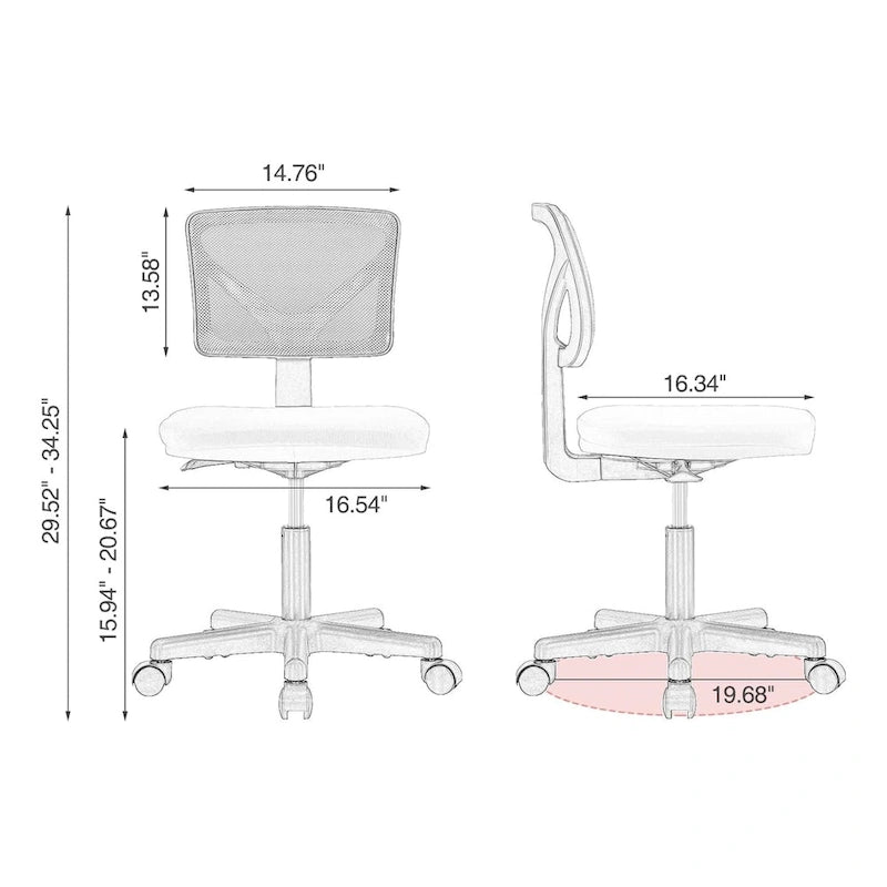 Chaise de bureau pivotante réglable en cuir synthétique