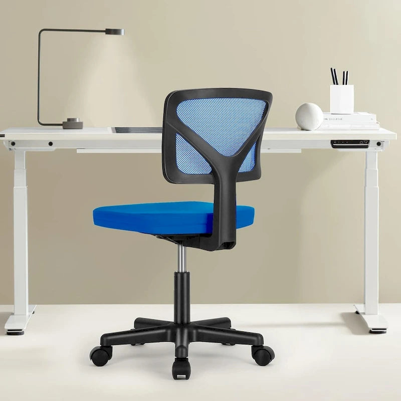Chaise de bureau pivotante réglable en cuir synthétique