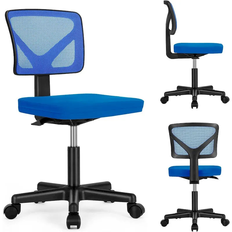 Chaise de bureau pivotante réglable en cuir synthétique