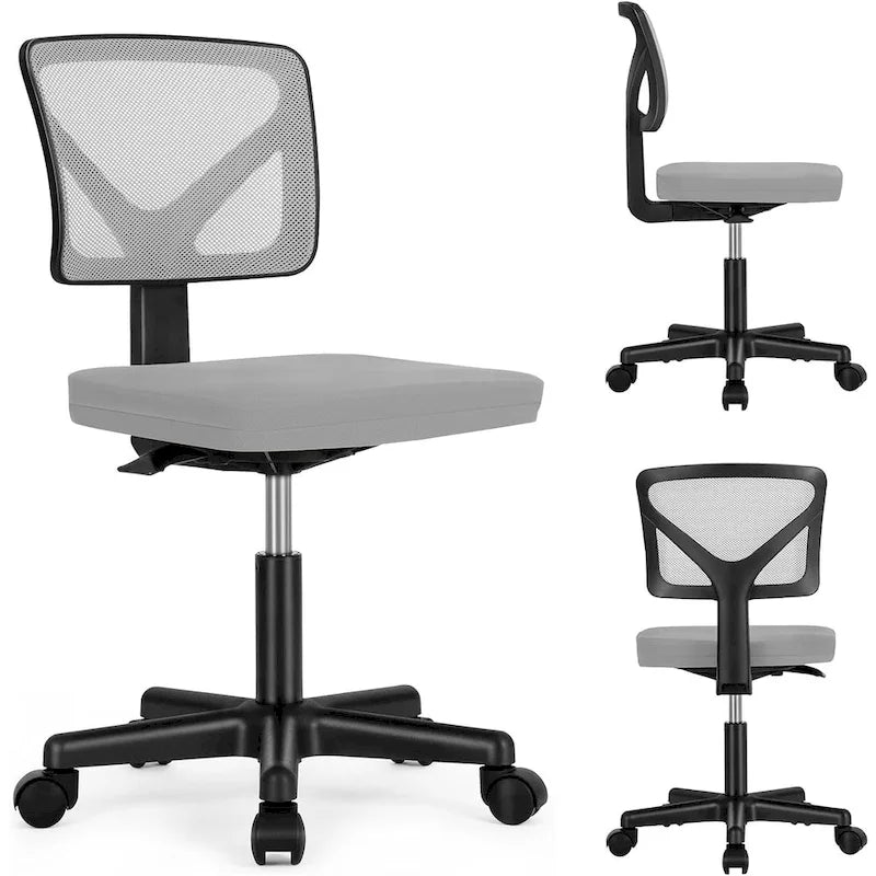 Chaise de bureau pivotante réglable en cuir synthétique