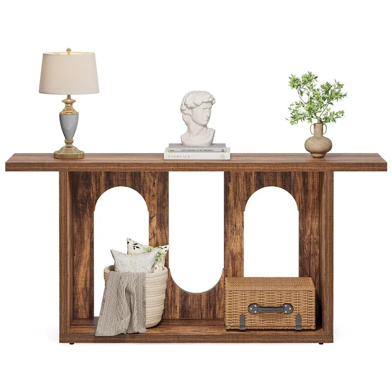 Console de canapé en bois de 70,87 pouces pour entrée et salon