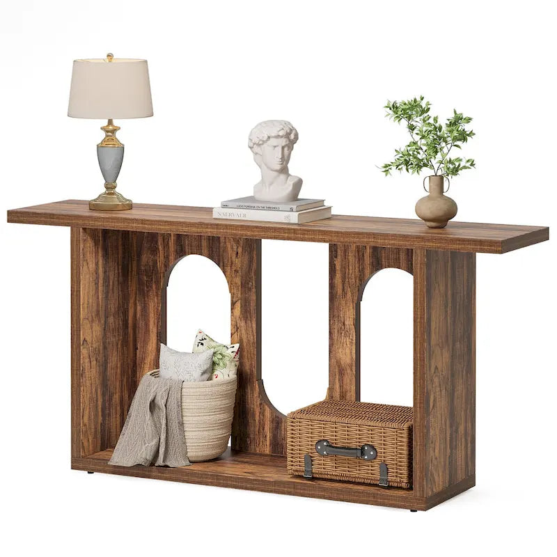 Console de canapé en bois de 70,87 pouces pour entrée et salon