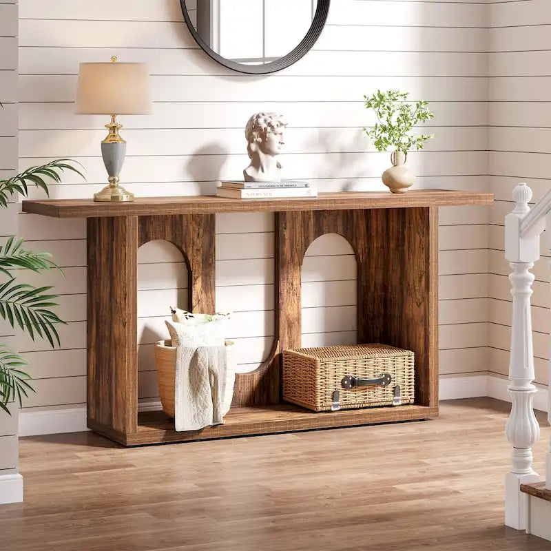 Console de canapé en bois de 70,87 pouces pour entrée et salon