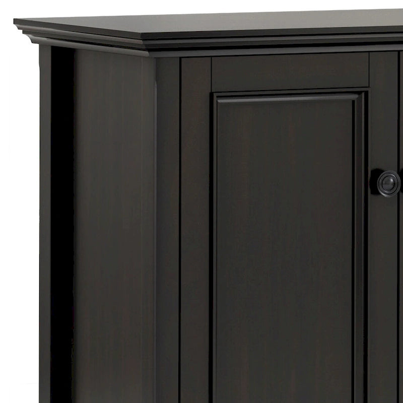 Meuble de rangement 4 portes en bois massif de 66 pouces
