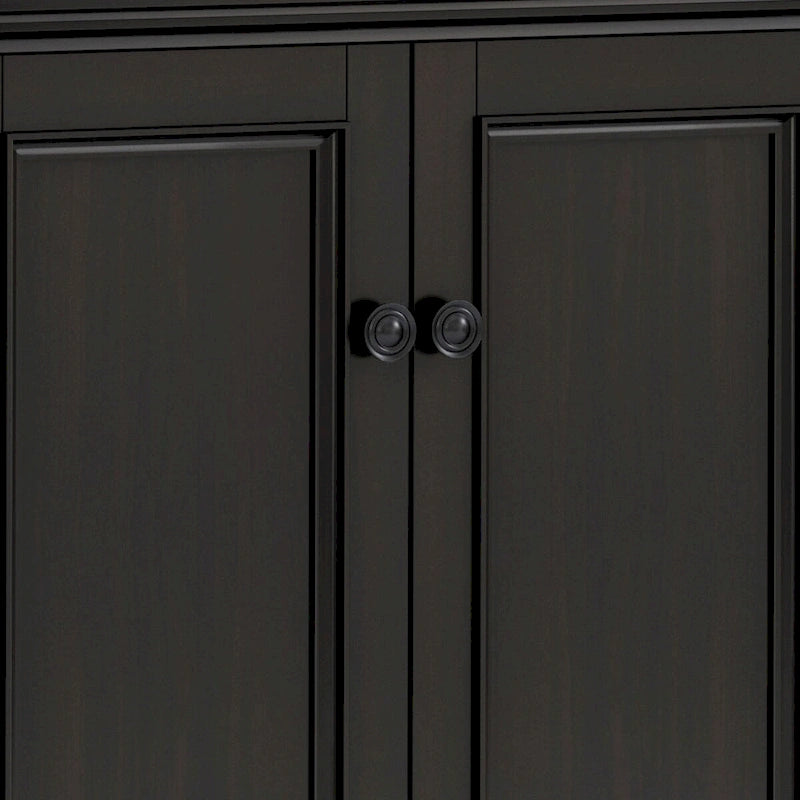 Meuble de rangement 4 portes en bois massif de 66 pouces