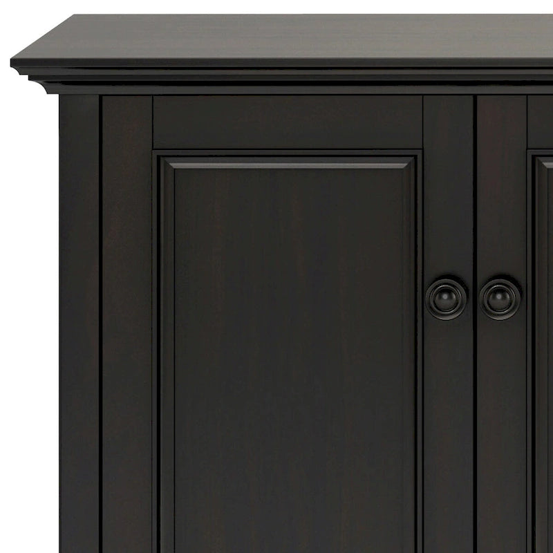 Meuble de rangement 4 portes en bois massif de 66 pouces