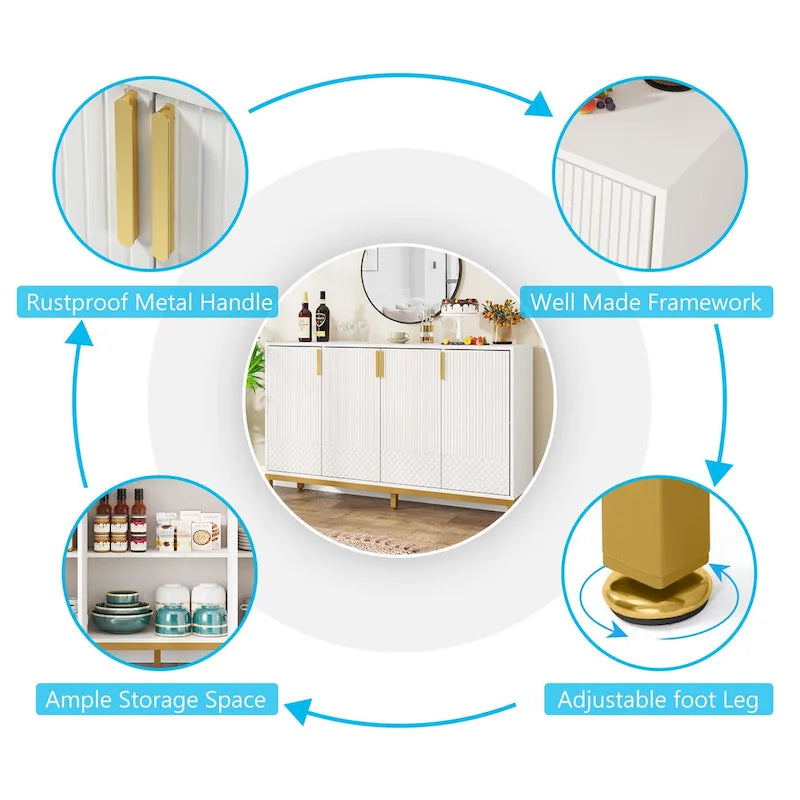 Buffet de rangement de 150 cm
