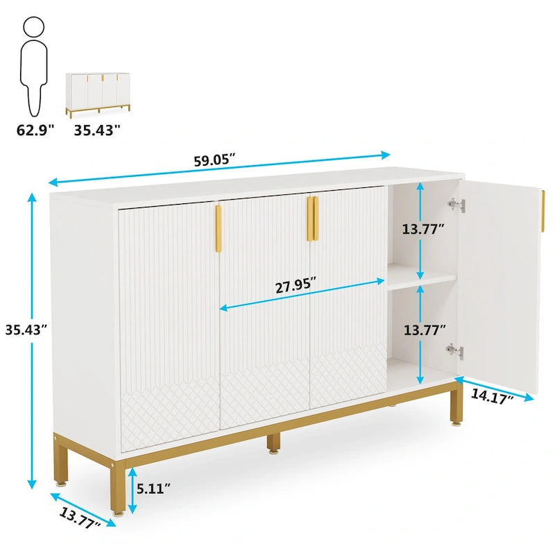 Buffet de rangement de 150 cm