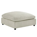 Pouf ottoman rembourré carré de 40 pouces