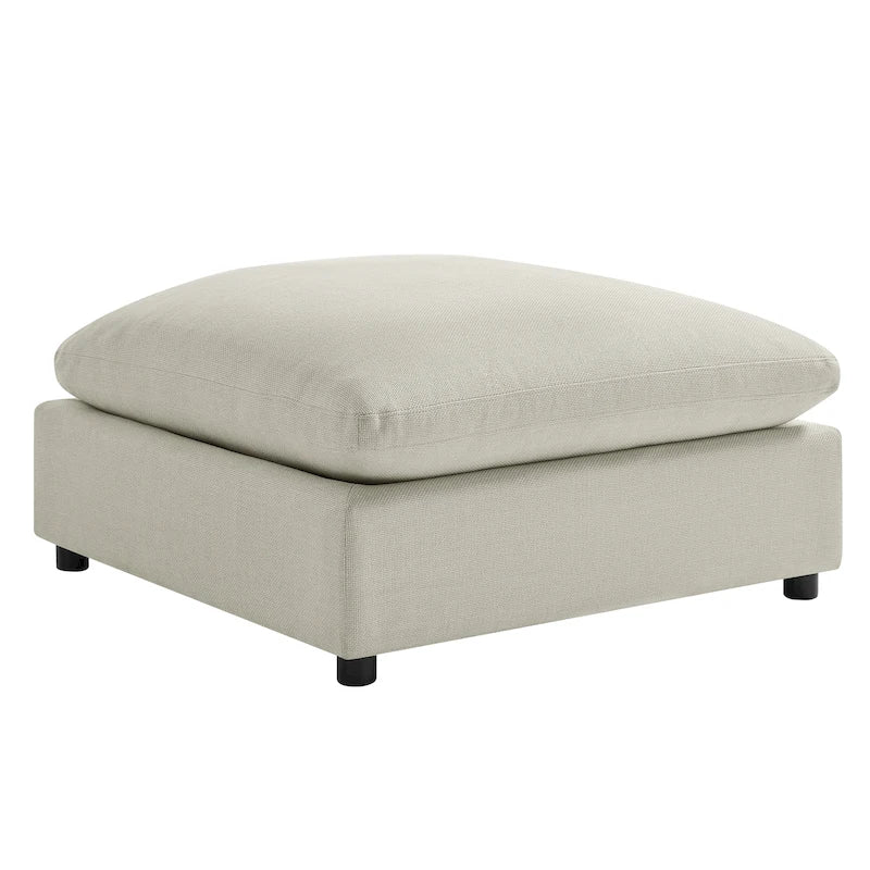 Pouf ottoman rembourré carré de 40 pouces