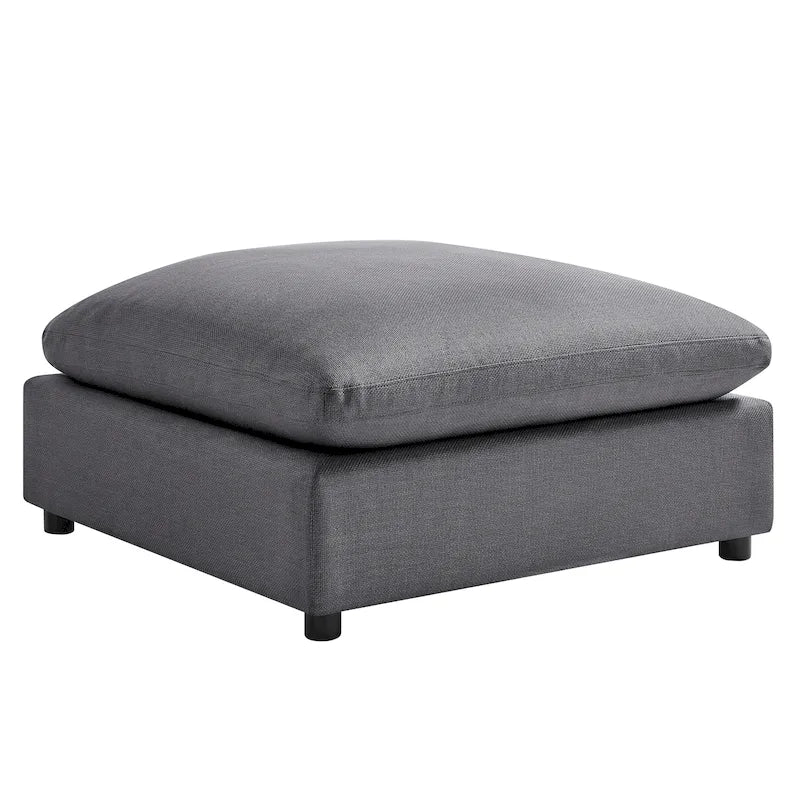 Pouf ottoman rembourré carré de 40 pouces