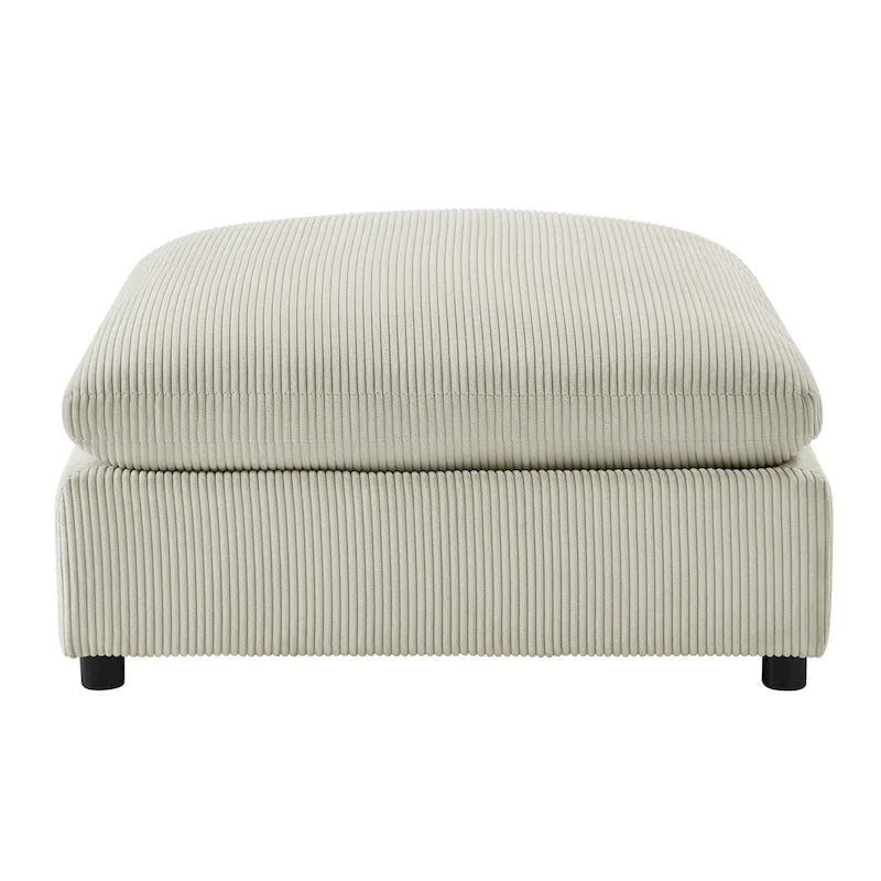 Pouf ottoman rembourré carré de 40 pouces