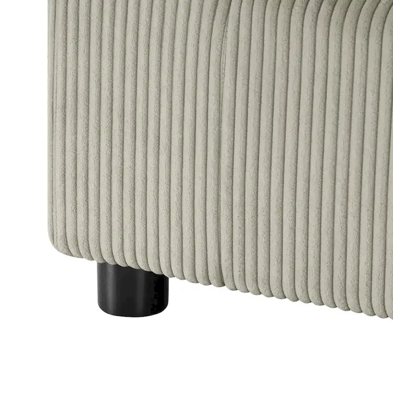 Pouf ottoman rembourré carré de 40 pouces