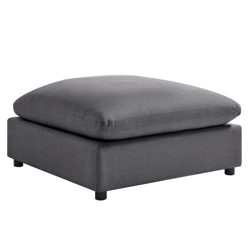 Pouf ottoman rembourré carré de 40 pouces