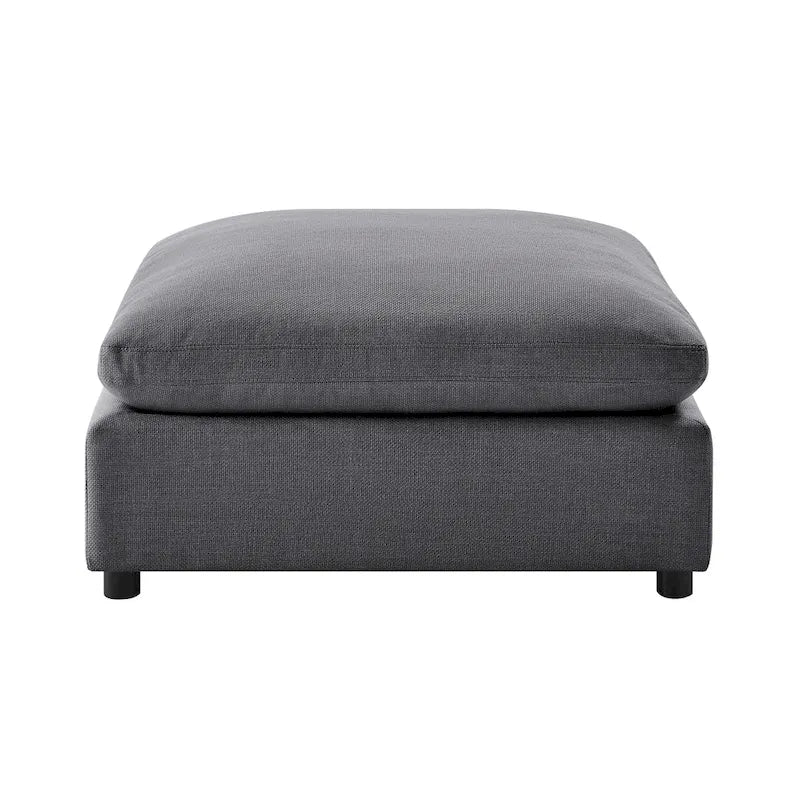 Pouf ottoman rembourré carré de 40 pouces